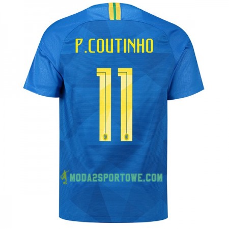 Koszulka Brazylia P.Coutinho 11 Mistrzostwa Świata 2018 Wyjazdowe Stroje Piłkarskie